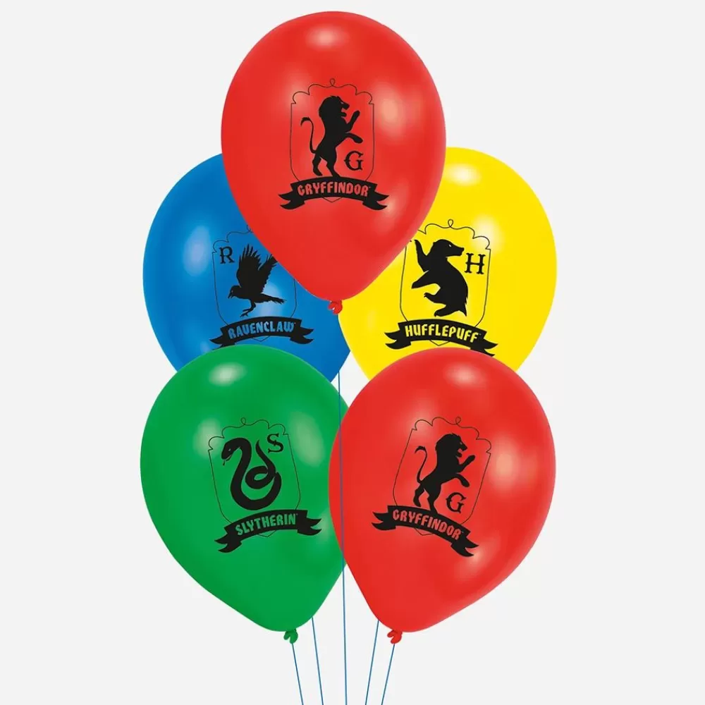 Online Balloons: 6 Hogwarts Balloons Patterned Balloons