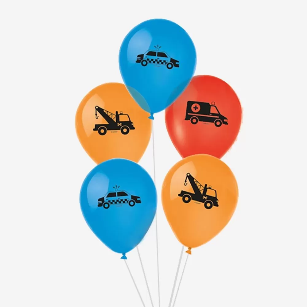 Cheap Balloons: 6 Road Balloons Patterned Balloons