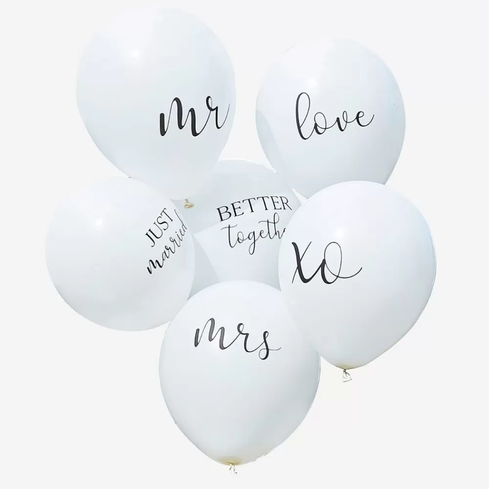 New Balloons: 6 Wedding Balloons Patterned Balloons