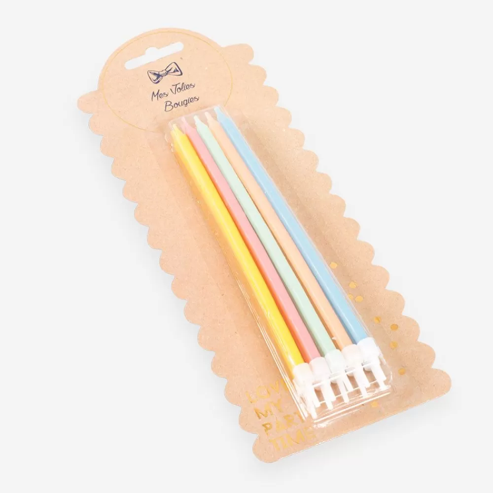 Flash Sale Birthday Candle: 10 Pastel Candles Birthday Candles