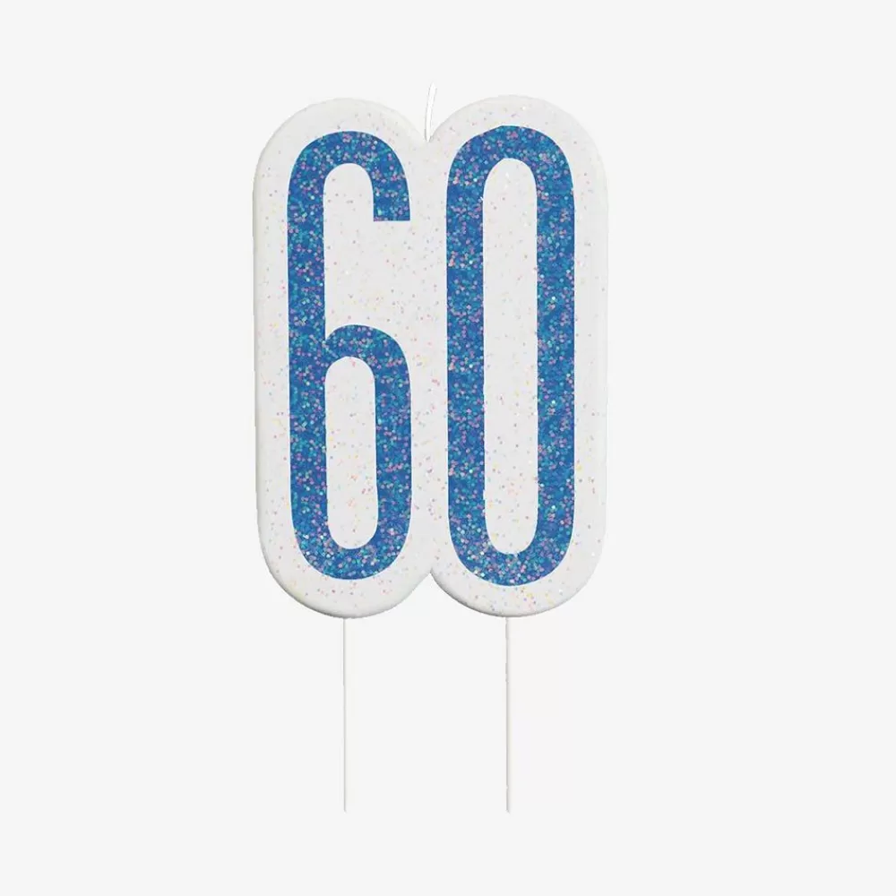 Best Birthday Candle: 1 Blue 60Th Birthday Candle Birthday Candles