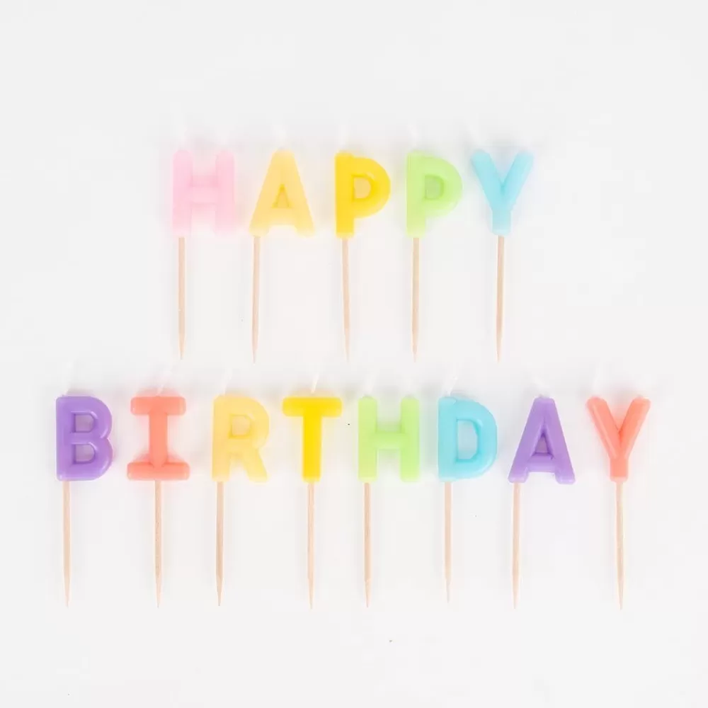 Best Birthday Candle: Pastel Happy Birthday Candles Birthday Candles