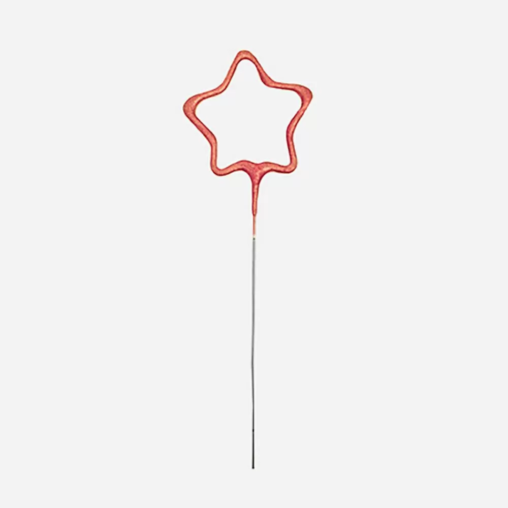 Sale Birthday Candle: Rose Gold Star Sparkler Birthday Candles