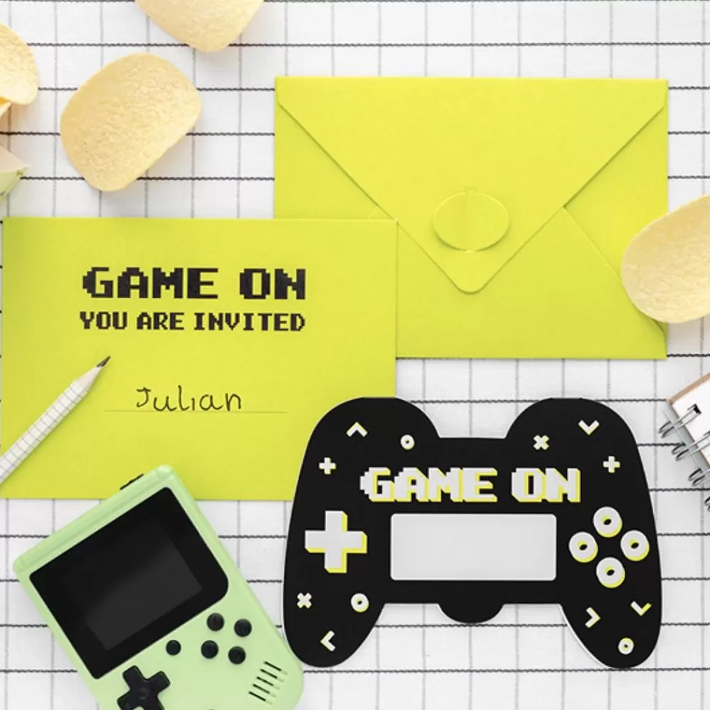 Flash Sale Birthday Invitation: 6 Gamer Invitations Invitations