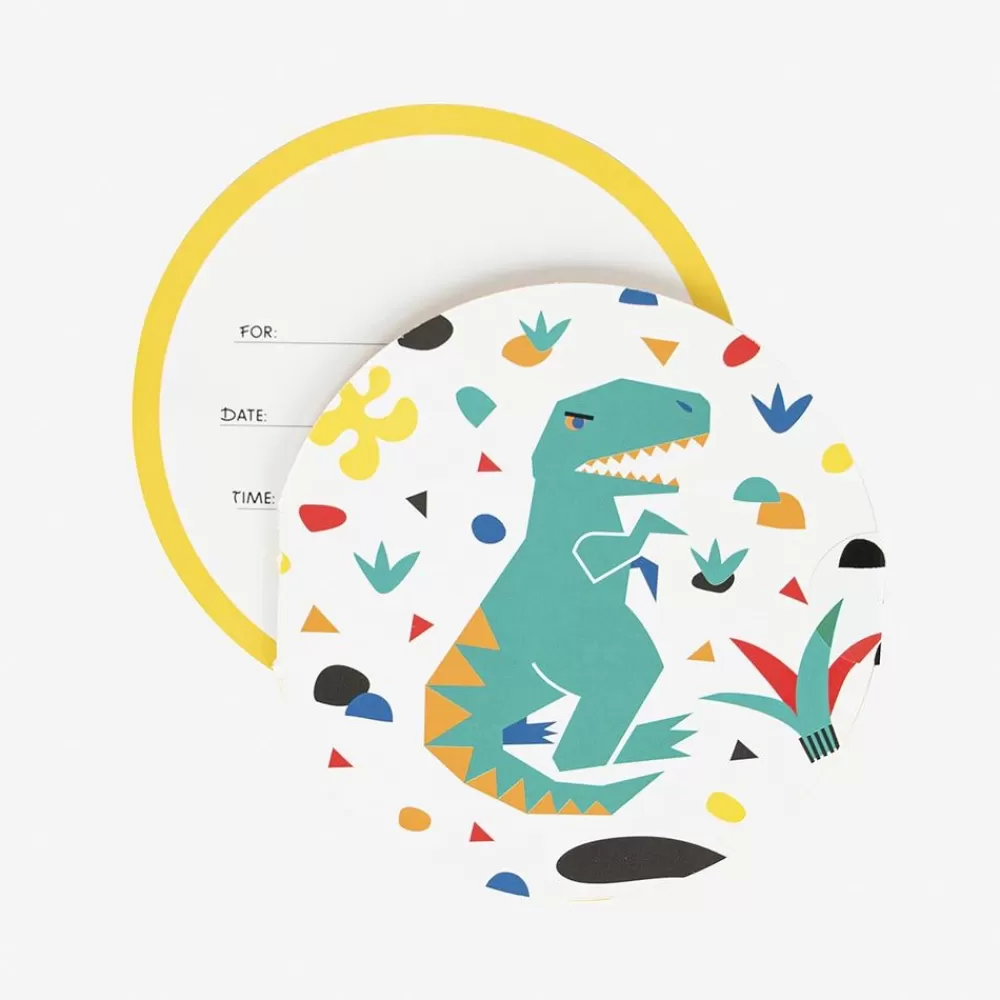 Store Birthday Invitation: 8 Dino Invitation Invitations