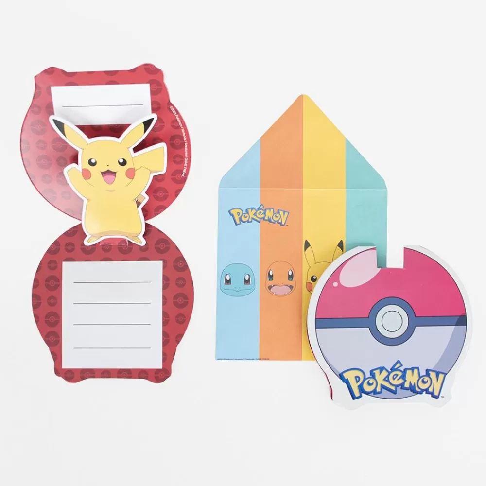 Fashion Birthday Invitation: 8 Pokemon Mutlico Invitations Invitations