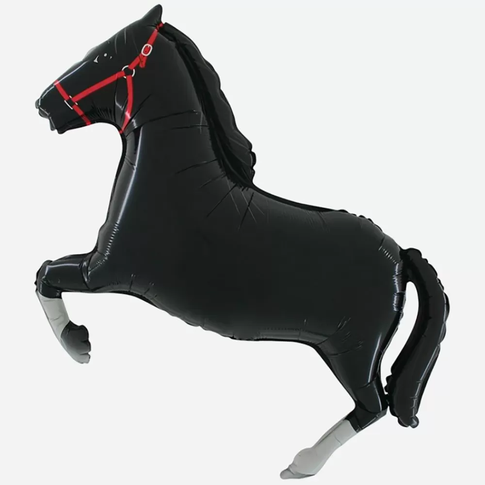 Hot Black Horse Balloon Shaped Helium Balloons