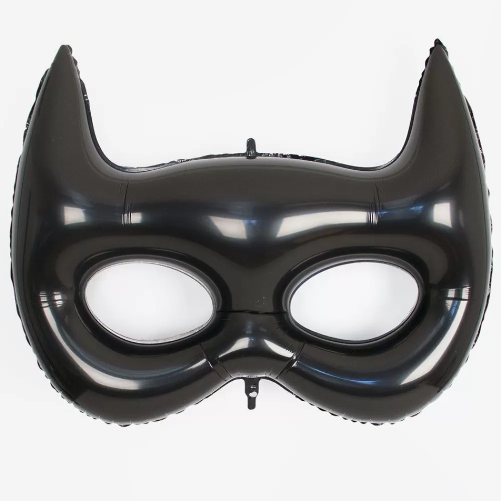 Discount Black Superhero Mask Balloon Shaped Helium Balloons