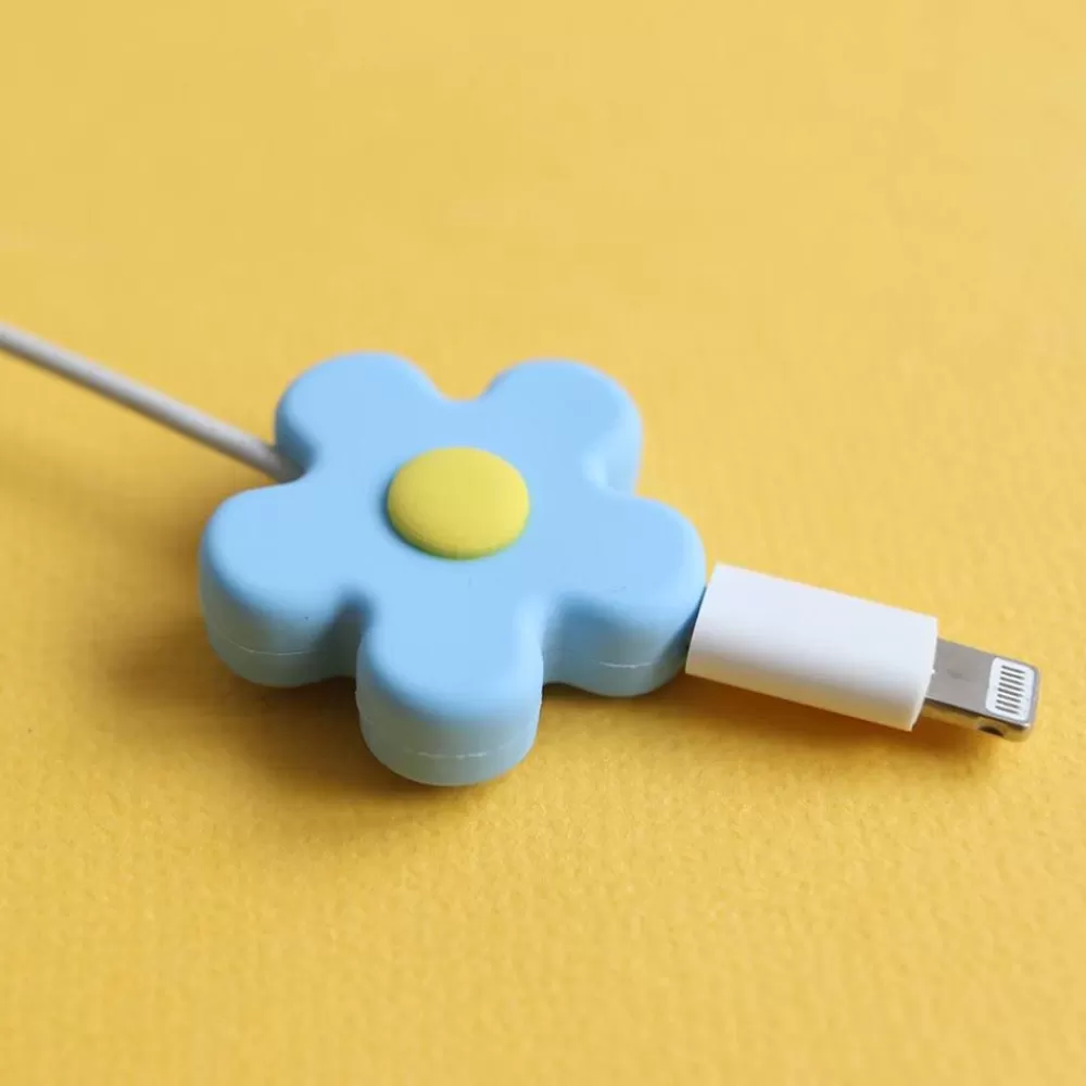 Cheap Blue And Yellow Flower Cable Protector Small Toys