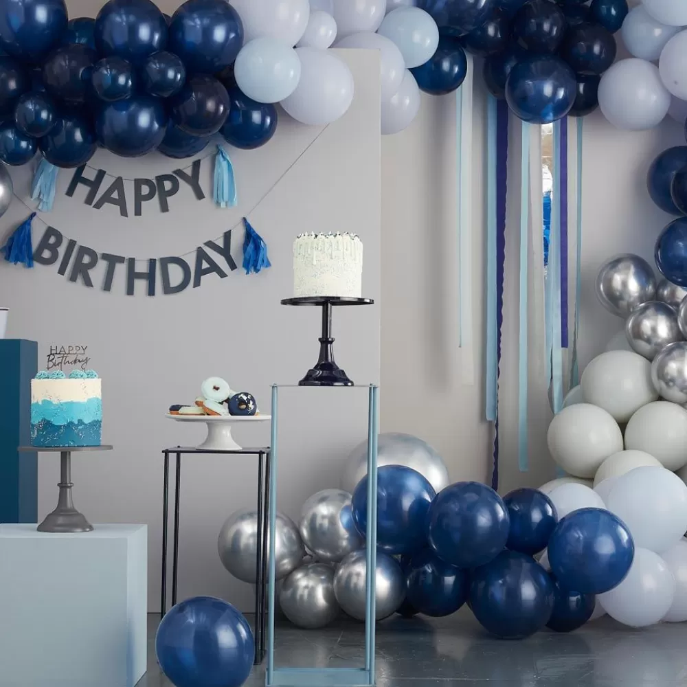 Fashion Blue Happy Birthday Garland Garlands