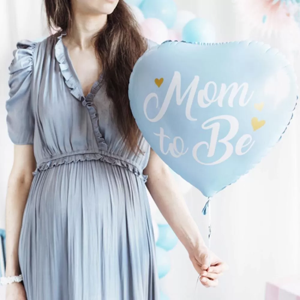 Shop Blue Mom To Be Balloon Shaped Helium Balloons