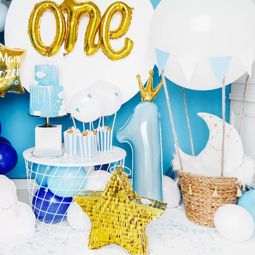 Discount Blue Number 1 Balloon Shaped Helium Balloons