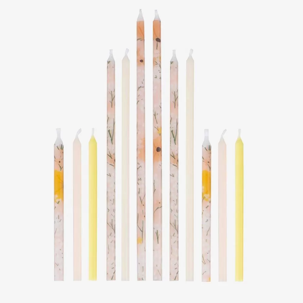 Clearance Bougie Anniversaire : 12 Bougies Fleurs Birthday Candles