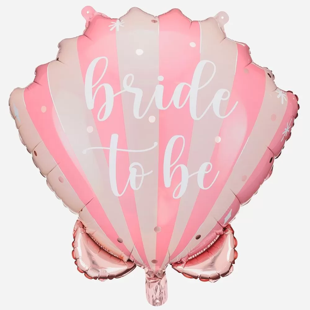 Cheap Bride To Be Pink Shell Balloon Shaped Helium Balloons