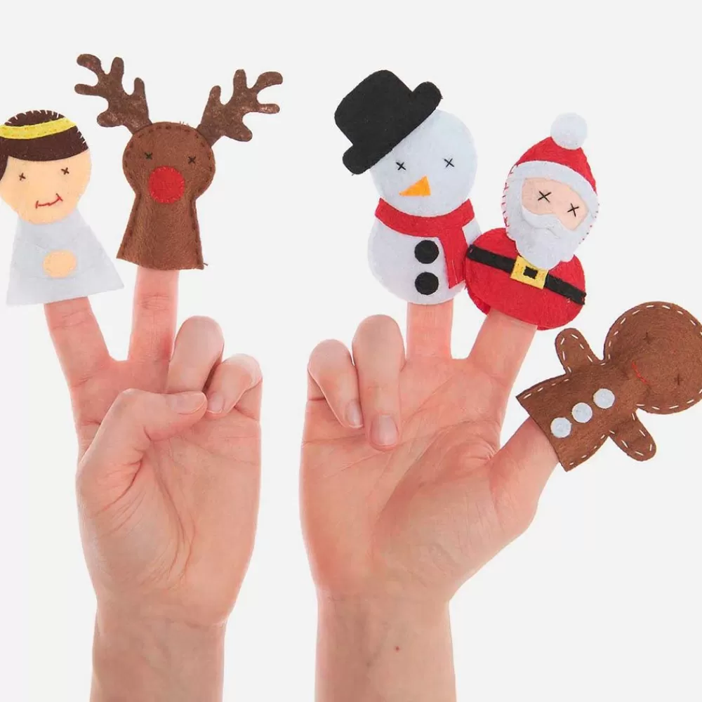 Outlet Buildable Christmas Felt Hand Puppet Diy Kits