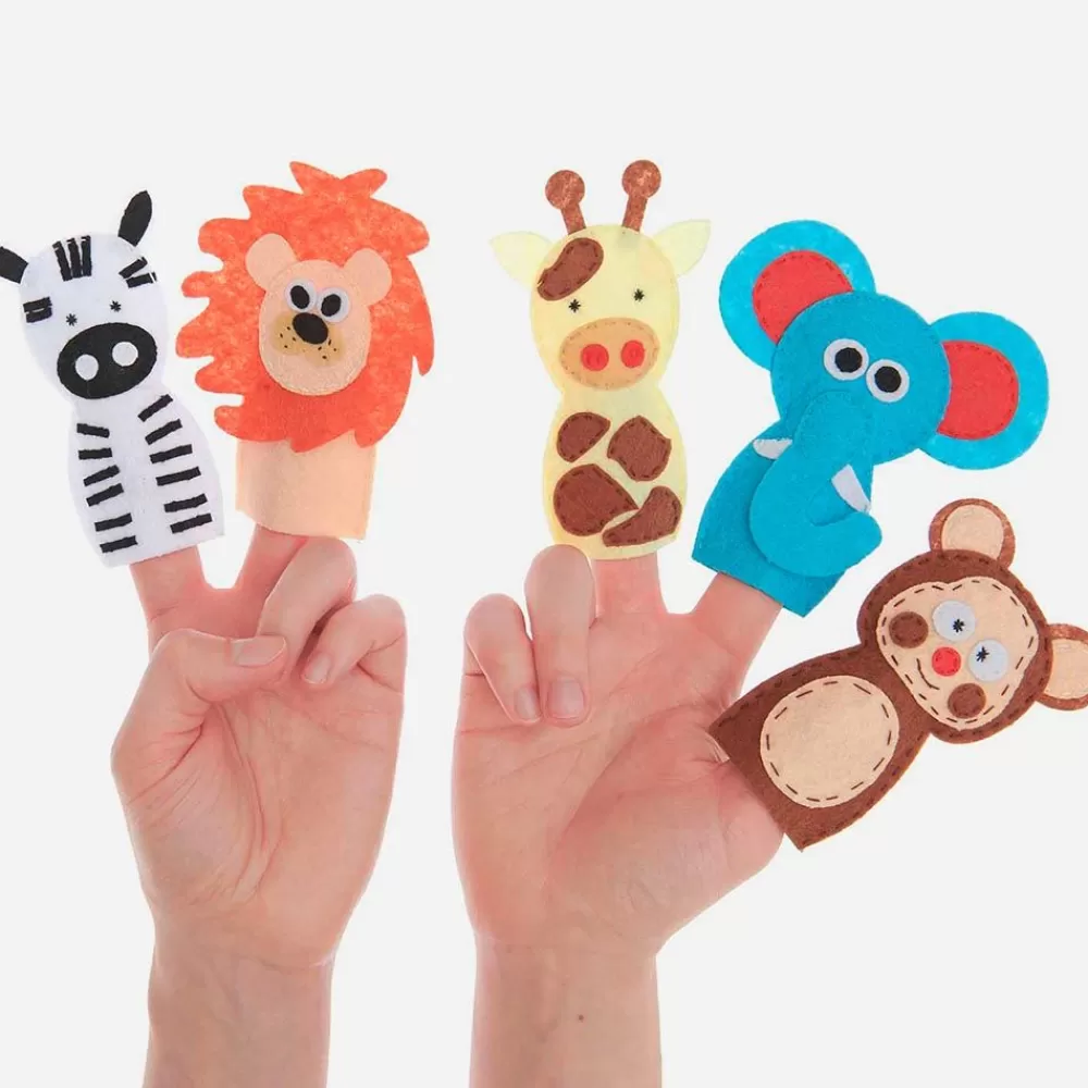 Outlet Buildable Felt Hand Puppet: Wild Animals Workshops And Games