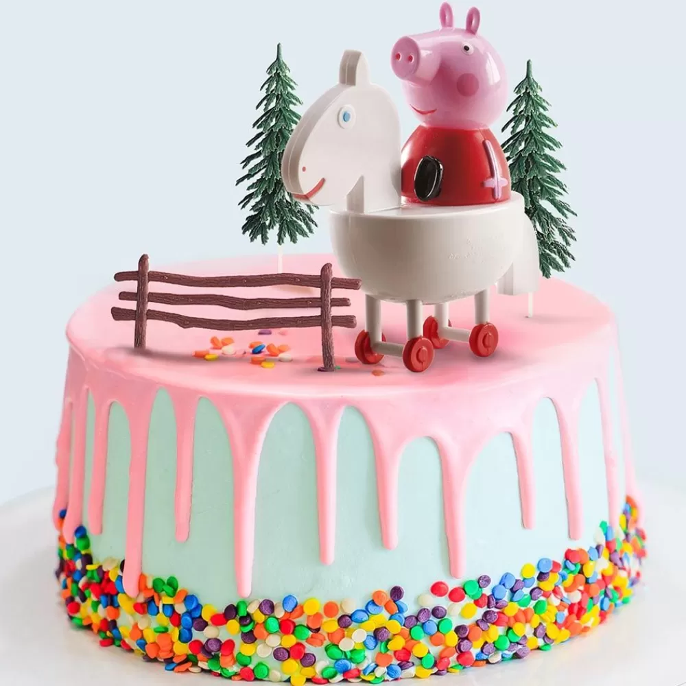 Store Cake Decorations: Peppa Pig Figurine Cake Toppers