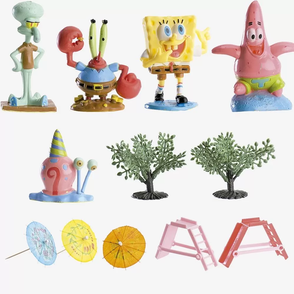 Fashion Cake Decorations: Sponge Bob Figurines Cake Toppers