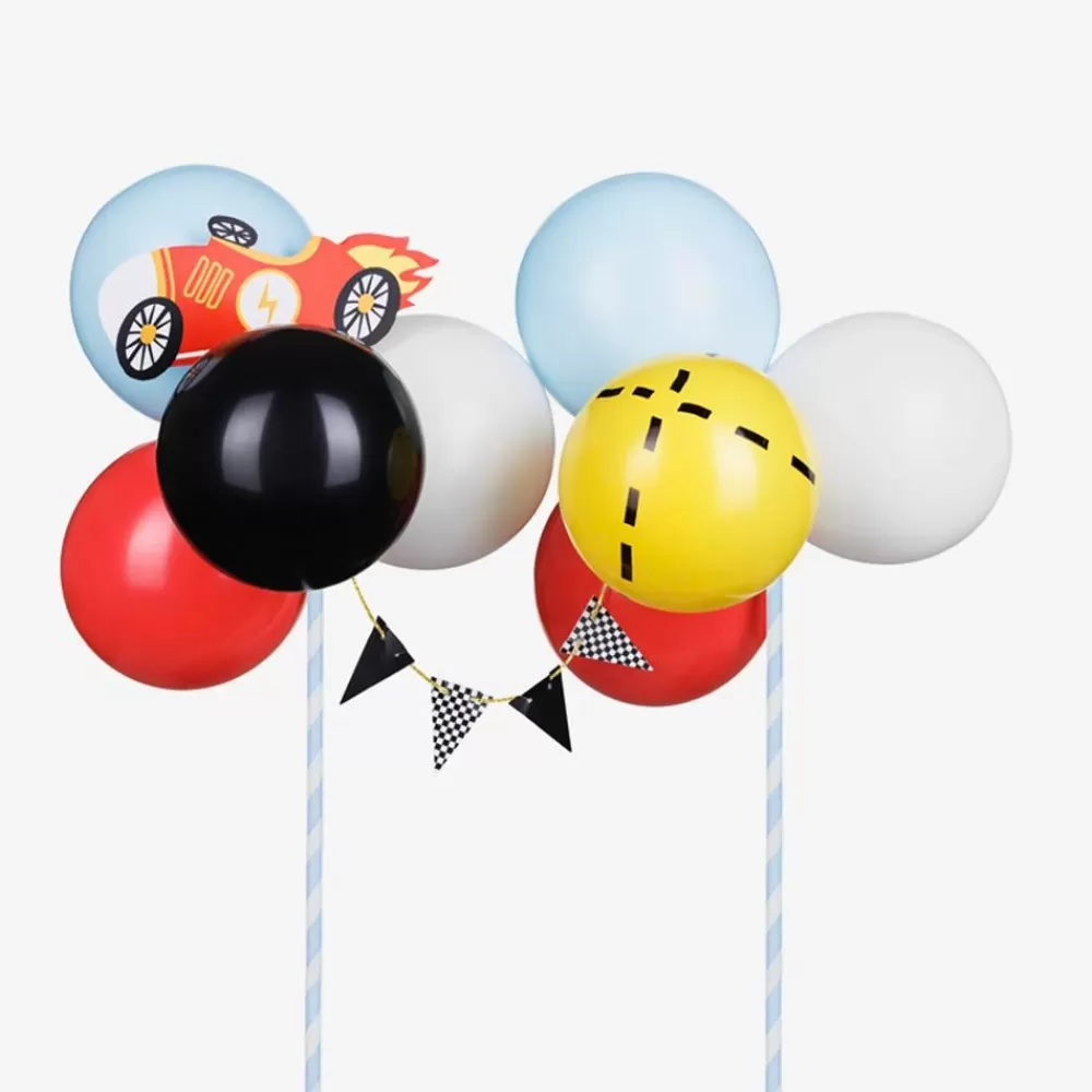 Fashion Cake Topper Balloons And Racing Car Cake Toppers