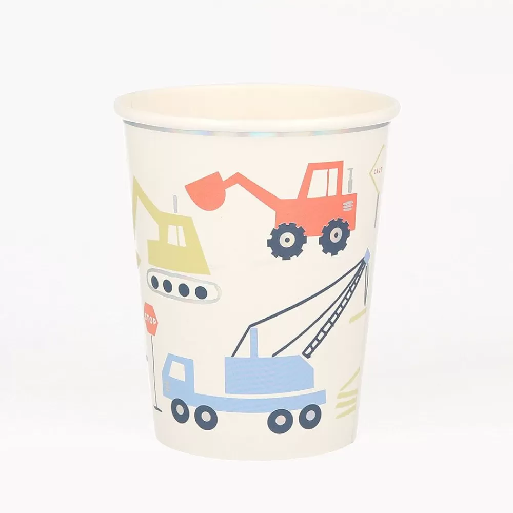 New Cardboard Cup: 8 Construction Equipment Cups Cups