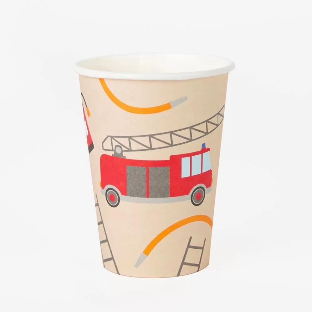 Online Cardboard Cup: 8 Firefighter Cups Cups