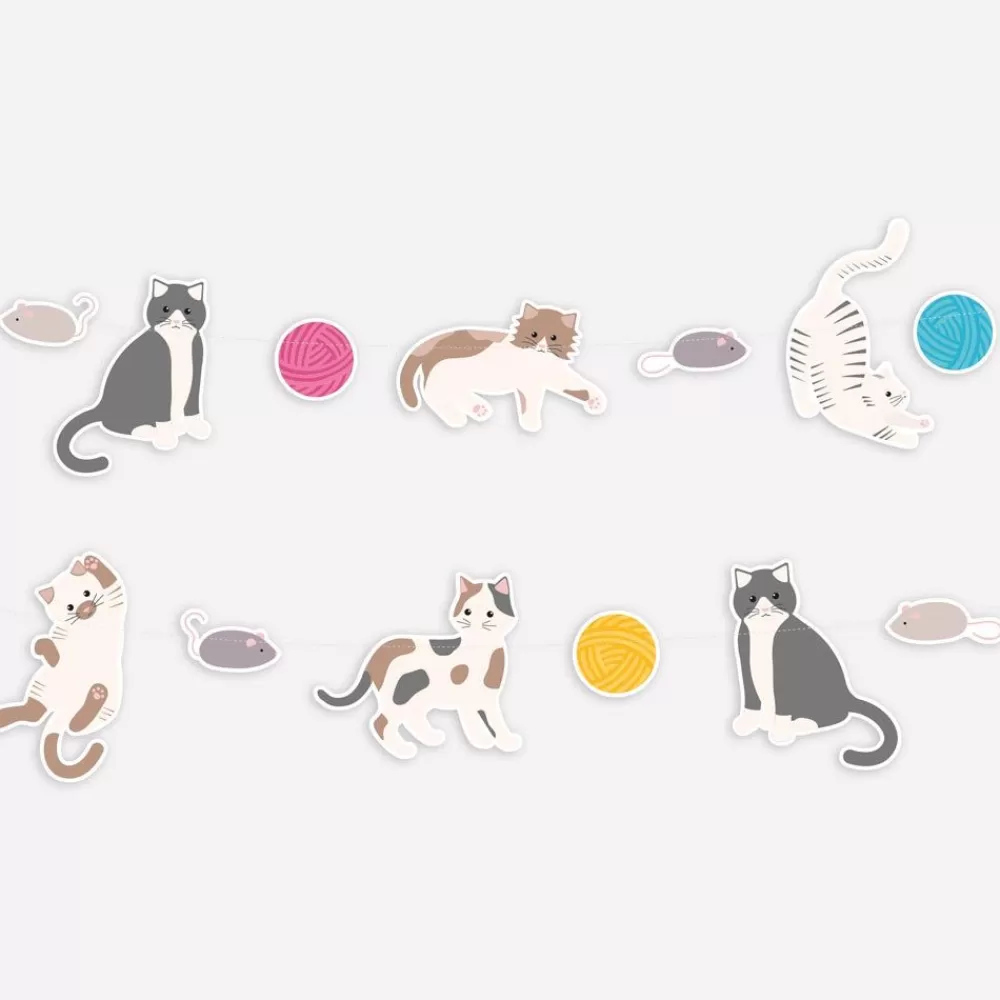 Cheap Cat Birthday Garland Garlands