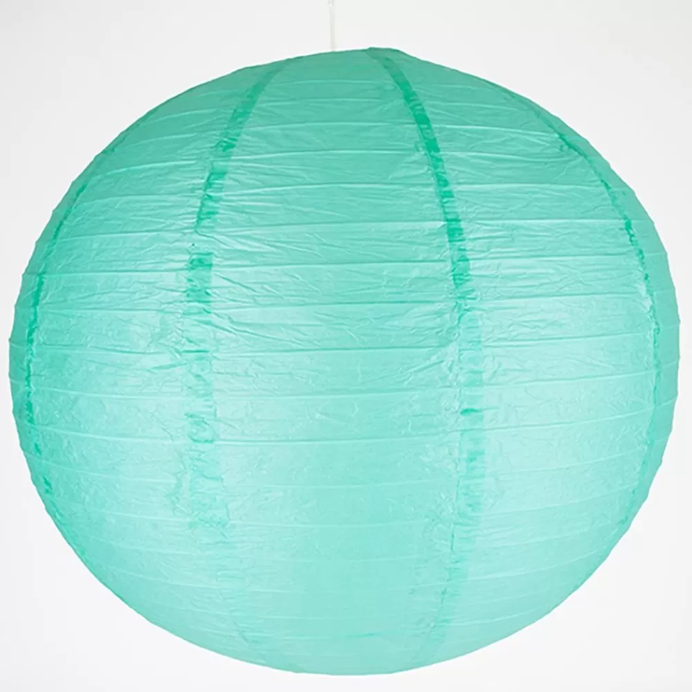 Online Chinese Lantern - Aqua Paper Lanterns & Suspensions