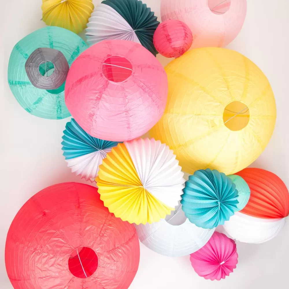 Online Chinese Lantern - Aqua Paper Lanterns & Suspensions