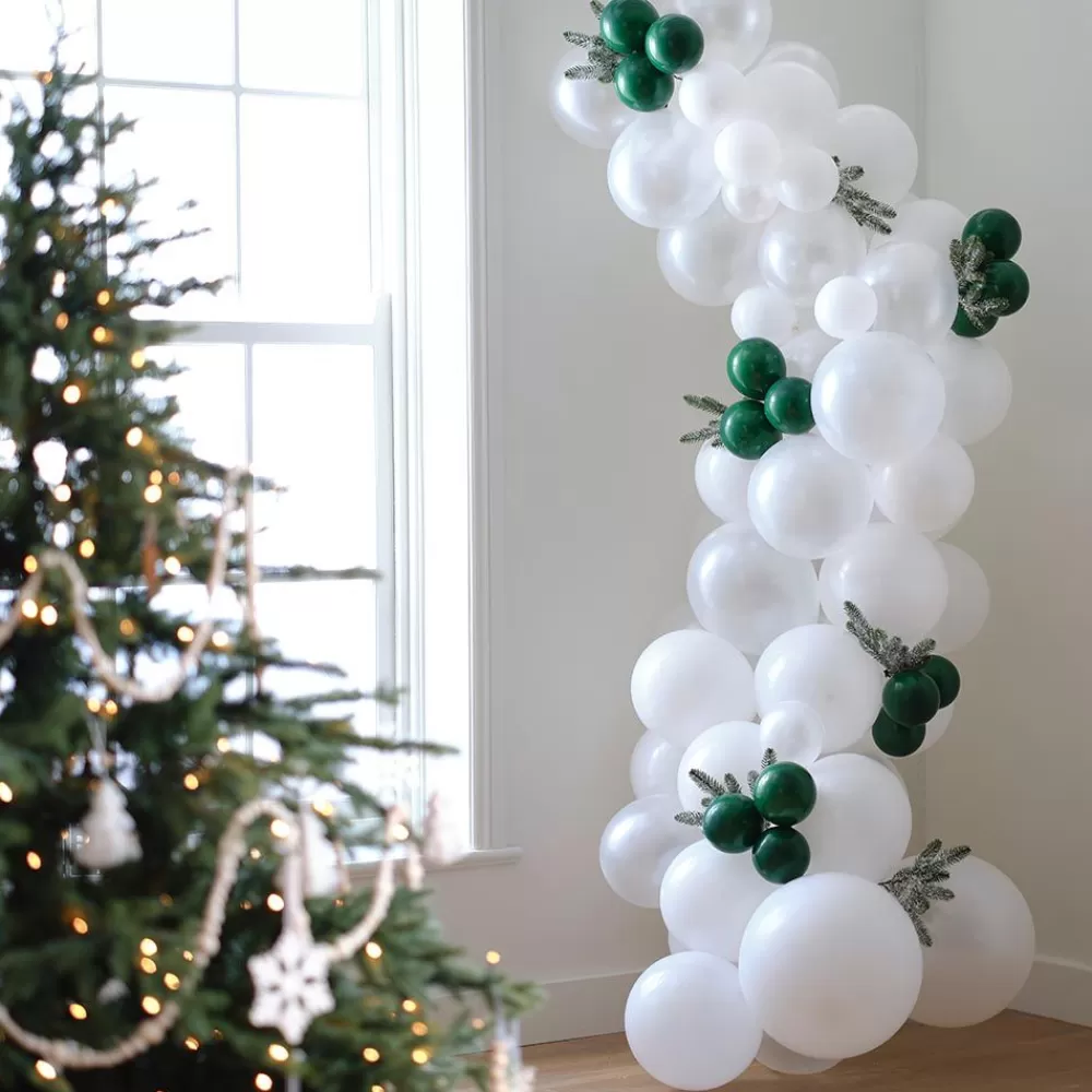 Cheap Christmas Balloon Arch With Fir Branches Balloon Arch