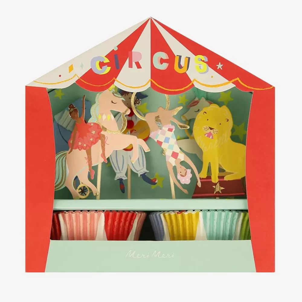 Sale Circus Cupcake Kit Cake Toppers