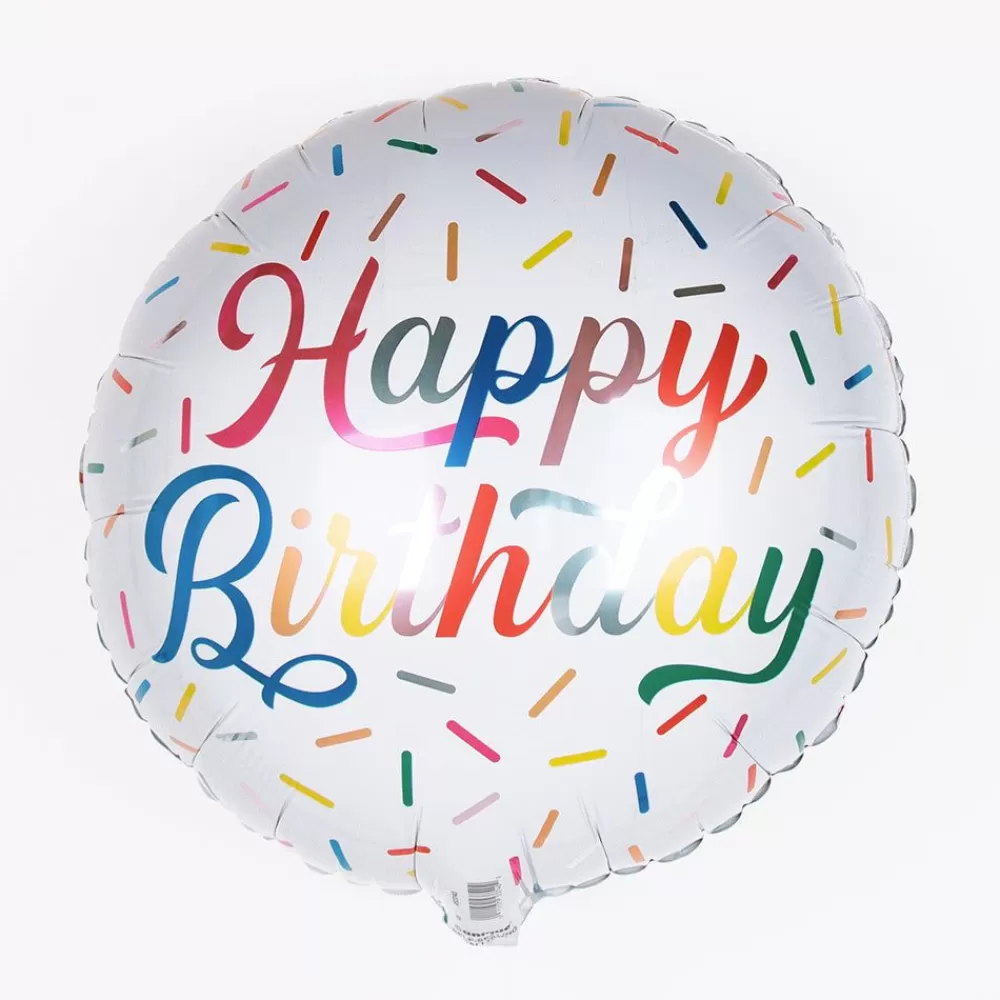 Online Colorful Happy Birthday Balloon Shaped Helium Balloons