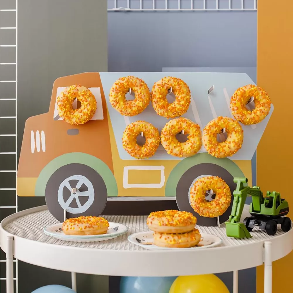 Store Construction Truck Donut Display Dishes & Centerpieces