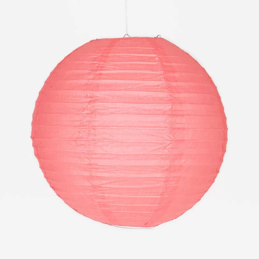 Fashion Coral Chinese Lantern Paper Lanterns & Suspensions