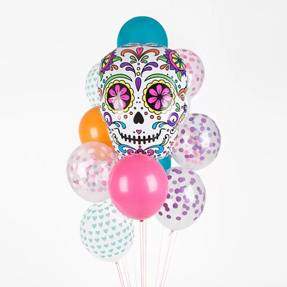 Cheap Dia De Los Muertos Balloon Shaped Helium Balloons