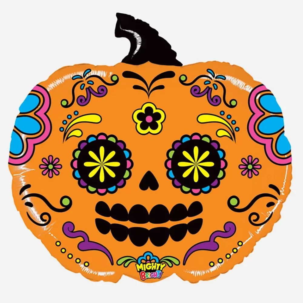 Cheap Dia De Los Muertos Pumpkin Balloon Shaped Helium Balloons