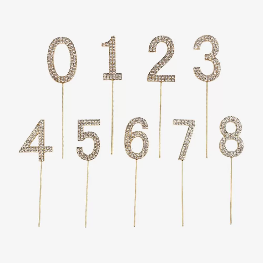 Outlet Diamond Number Topper Cake Toppers