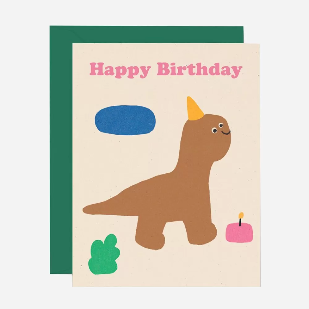 Online Dino Happy Birthday Card Greeting Cards