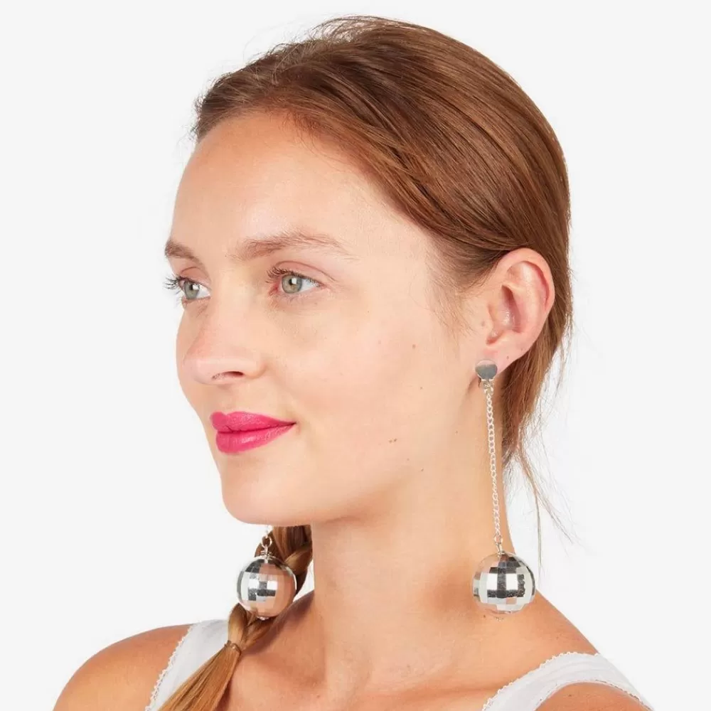 Sale Disco Ball Earrings Boules A Facette