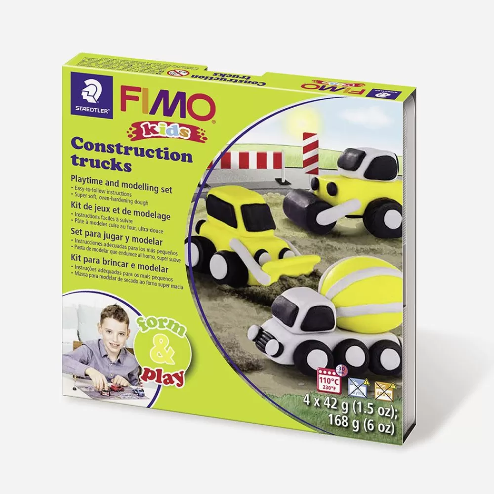 Outlet Diy Construction Truck Kit In Fimo Clay Workshops And Games