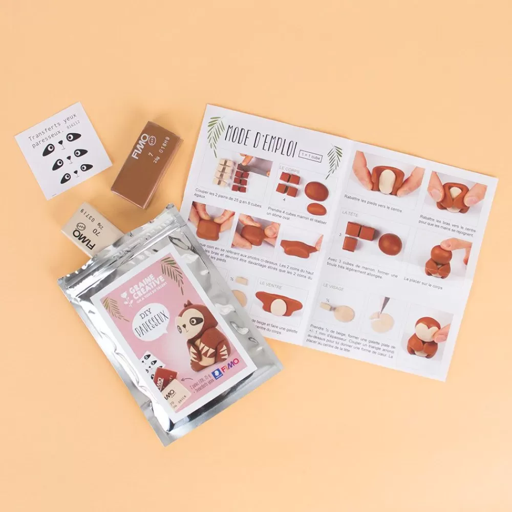 Clearance Diy Sloth Kit In Fimo Clay Workshops And Games