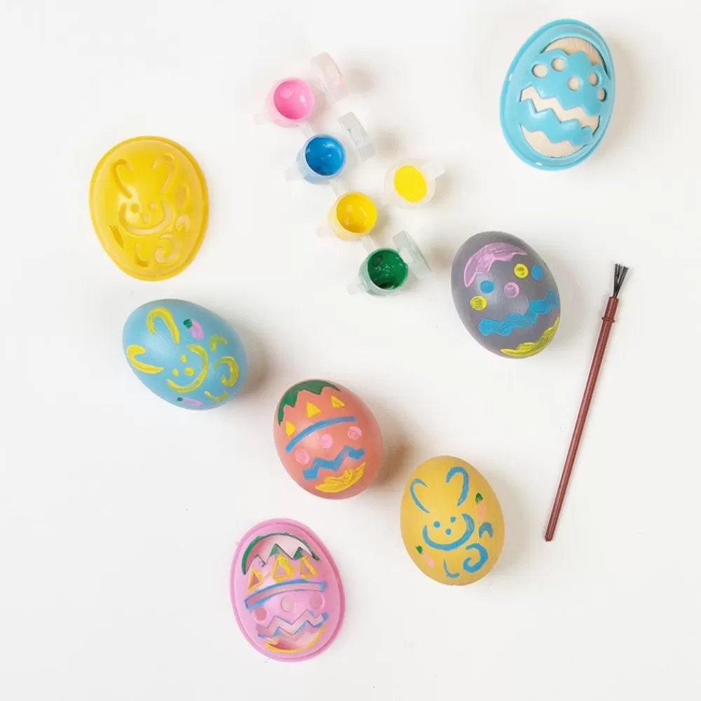 Clearance Easter Egg Stencils And Paint Kit Coloring Pages