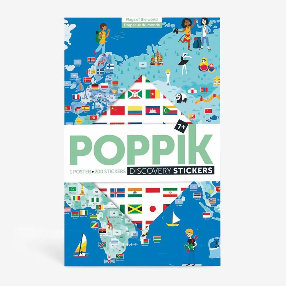 Best Educational Poster + 200 Stickers: Flags Of The World Stickers And Stickers