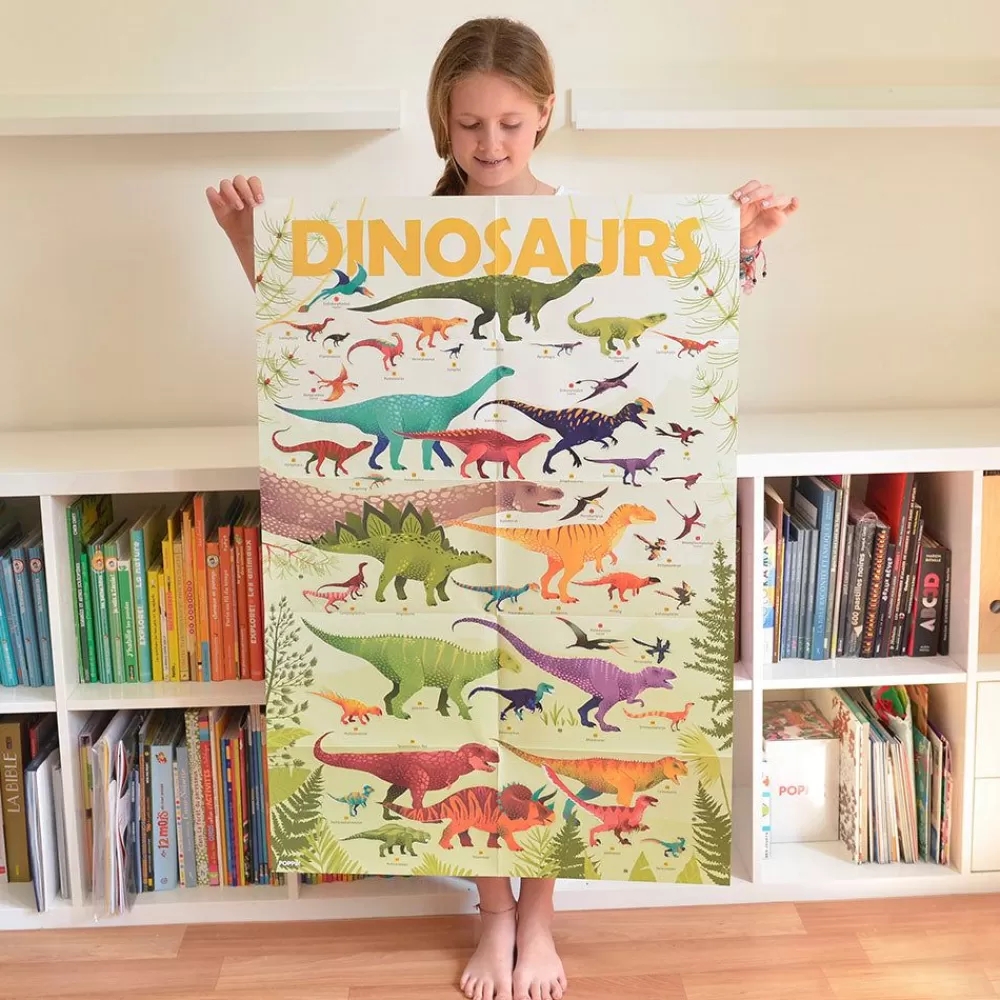 Cheap Educational Poster + 32 Stickers: Dinosaur Stickers And Stickers