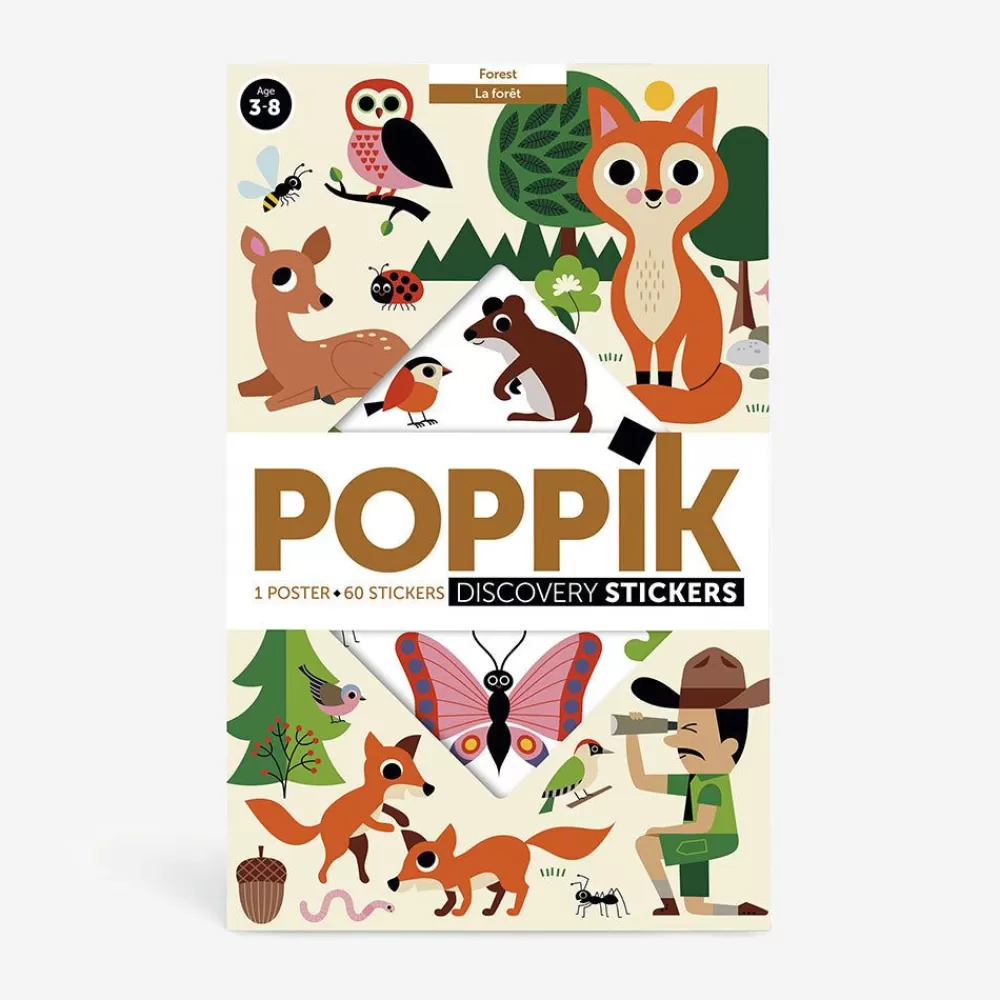 Store Educational Poster + 60 Stickers: In The Forest Stickers And Stickers