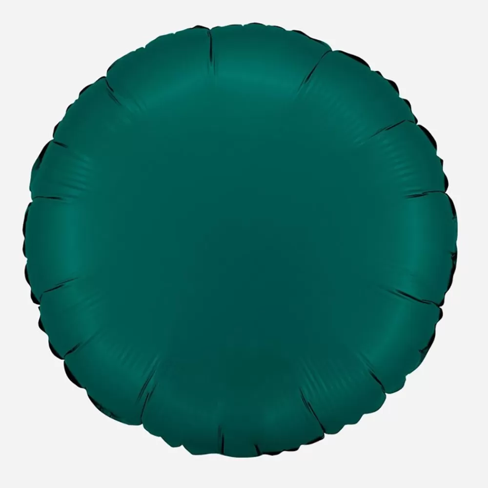 Cheap Emerald Green Satin Pellet Balloon Shaped Helium Balloons