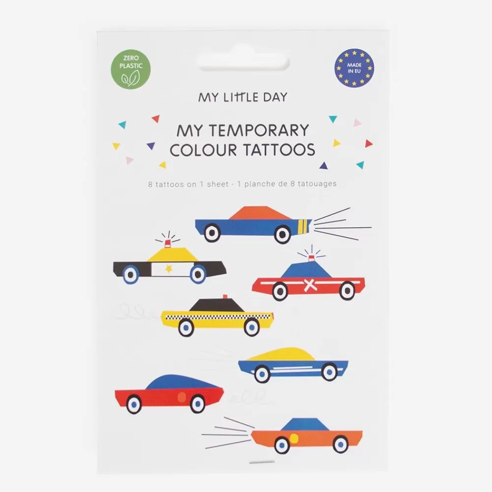 Best Sale Ephemeral Tattoo: 1 Sheet Of 8 Car Tattoos Temporary Tattoos