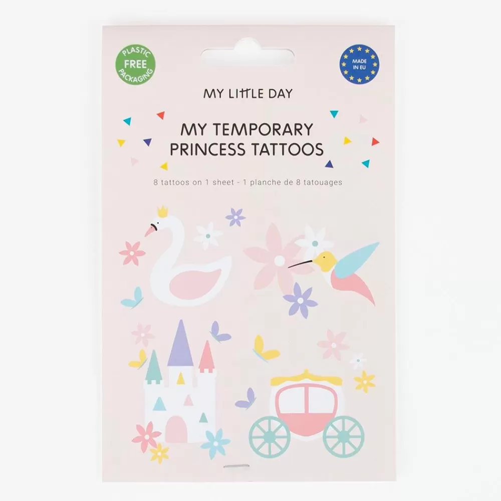 Best Ephemeral Tattoo: 1 Sheet Of 8 Princess Tattoos Temporary Tattoos