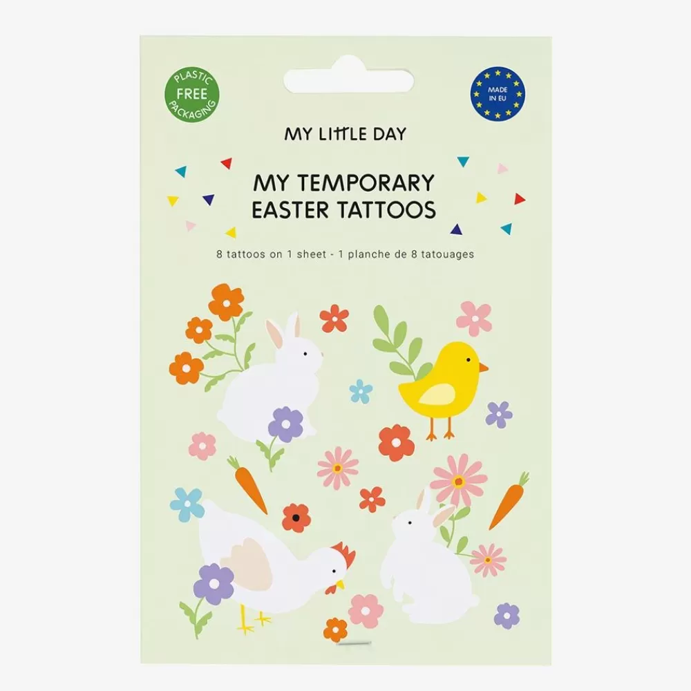 Flash Sale Ephemeral Tattoo: 1 Sheet Of 8 Rabbit Tattoos Temporary Tattoos