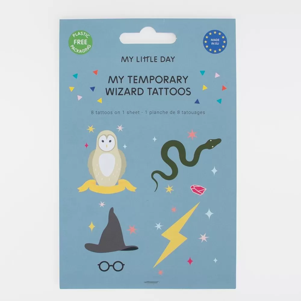 Cheap Ephemeral Tattoo: 1 Sheet Of 8 Sorcerer Tattoos Temporary Tattoos