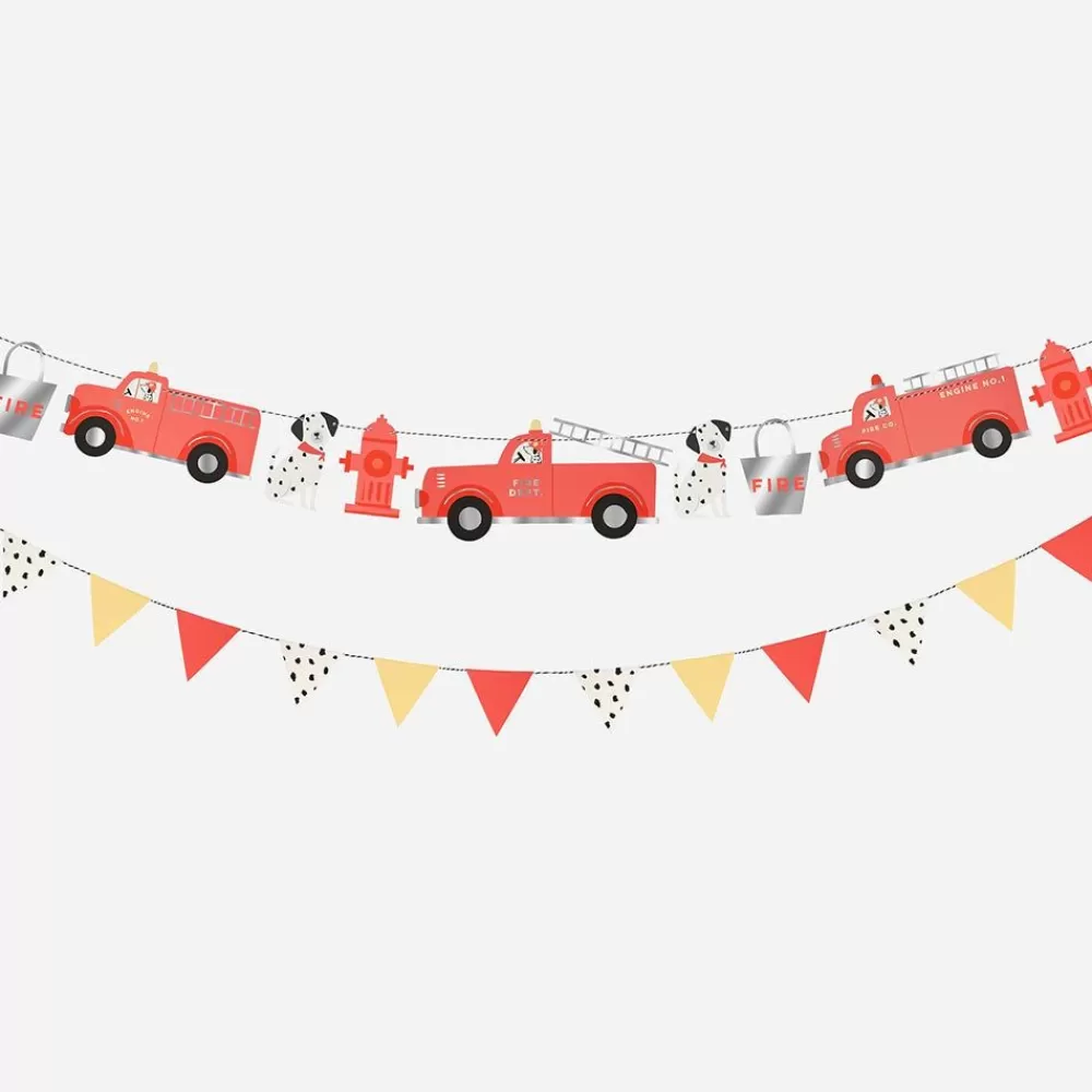 Hot Fire Truck Garland Garlands